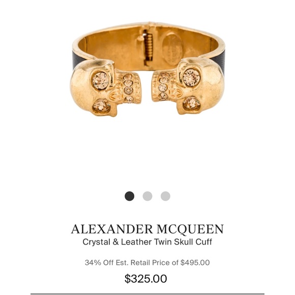 Alexander McQueen skull cuff bracelet - Picture 2 of 4